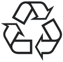 Contains recycled plastic