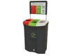 Meridian Triple Aperture Recycling Bin - 110 Litre