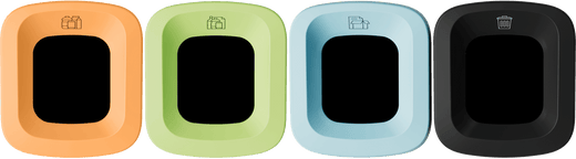 Mini Recycling Bin with Pastel Lids- 50 Litre