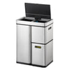 Mirage Stacked Sensor 3 Compartment Recycling Bin - 60 Litre
