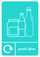 A5 Bilingual Glass Recycling Sticker