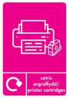 A5 Bilingual Recycling Stickers - 25 Waste Streams Available