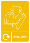 A5 Bilingual Recycling Stickers - 25 Waste Streams Available