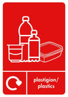 A5 Bilingual Recycling Stickers - 25 Waste Streams Available
