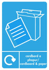 A5 Bilingual Recycling Stickers - 25 Waste Streams Available