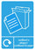 A5 Bilingual Cardboard & Paper Recycling Sticker (Cardbord)