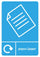 A5 Bilingual Paper Recycling Sticker