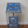 Novelty Hippo Cans Recycling Bin - 60 Litre