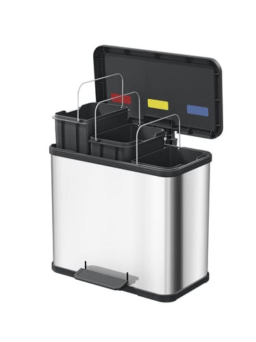 Hailo Trento Oko 3 Compartment Pedal Bin