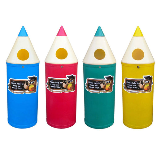 52 Litre Fun Pencil Recycling Bin