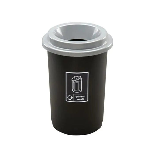 Round Open Top Recycling Bin - 50 Litre