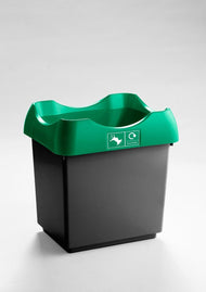 30 Litre Recycling Bin with Colour Coded Lids