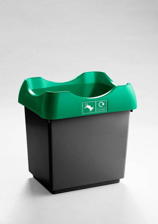 30 Litre Recycling Bin with Colour Coded Lids