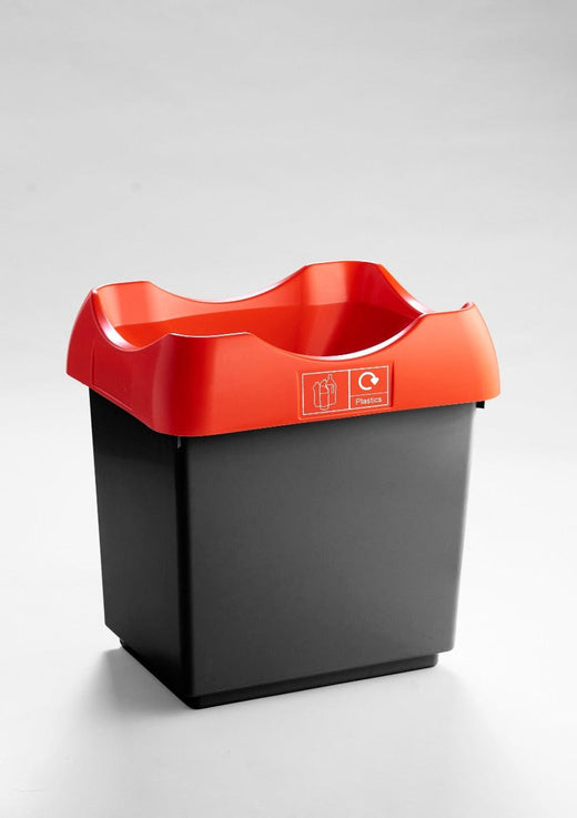 30 Litre Recycling Bin with Colour Coded Lids