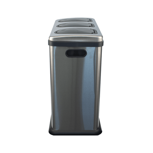Push Lid Triple Recycling Station - 3 x 15L