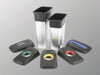 Slim Metal Look Plastic Recycling Bin (55 or 70 Litres)