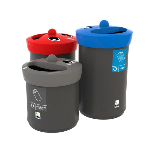 Smiley Face Recycling Bin - 3 Sizes