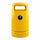 Yellow External Hooded Litter Bin with General Waste Sticker - 100 Litre