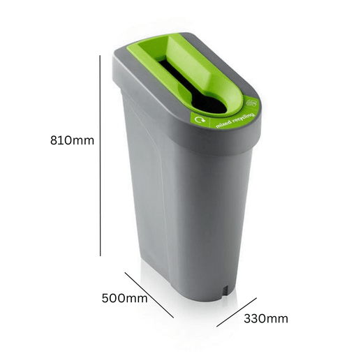 Recycling Bin with Sticker Sheet and Optional Coloured Lid Insert (70 Litres)
