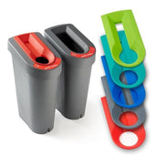Recycling Bin with Sticker Sheet and Optional Coloured Lid Insert (70 Litres)