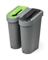 Recycling Bin with Sticker Sheet and Optional Coloured Lid Insert (70 Litres)