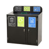 Zeus 3 Bay Recycling Station 240 Litre (80 Litres per Bay)