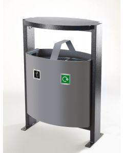 2 Compartment Outdoor Recycling Bin (2 x 39 Litres)