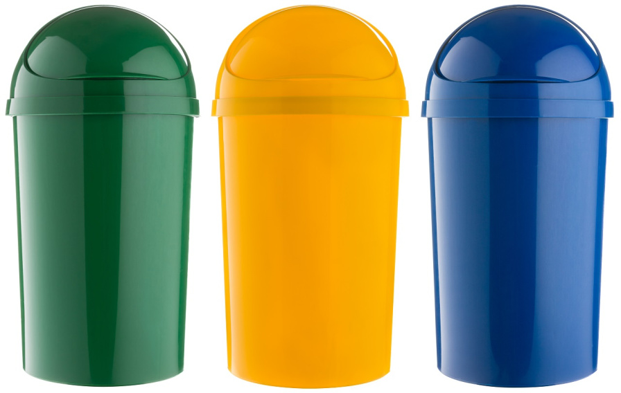 Colourful Recycling Bins