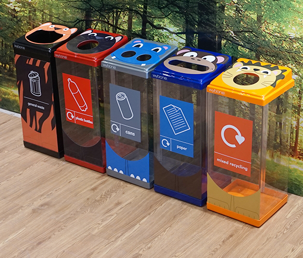 Image result for cool recycling bins